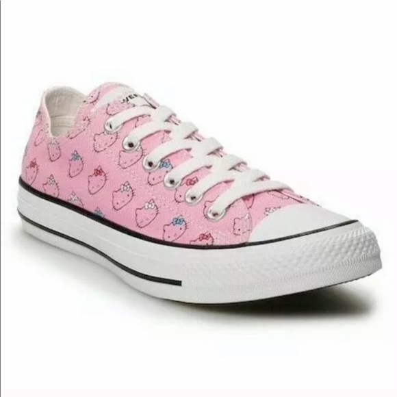 Converse& Hello Kitty Ctas OX 38F Prism Pink Kid’s - Picture 2 of 8